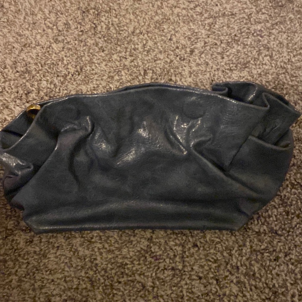 COPY - Blue Anthropologie clutch or crossbody bag